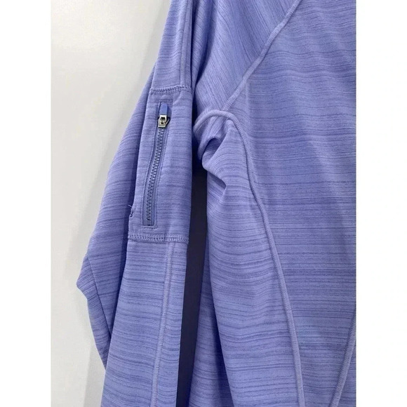 Athleta Speedlight Long Sleeve Seamless Purple 1/4 Zip Shirt Large Excellent UC - Picture 5 of 8